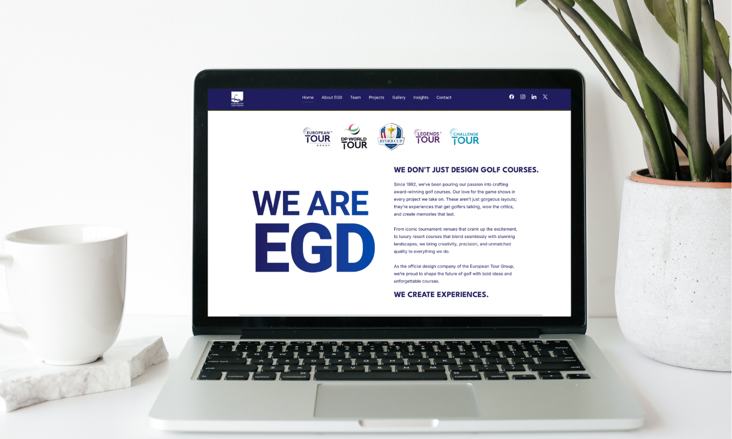 Rocket Yard Case study - European Golf Design website redesign