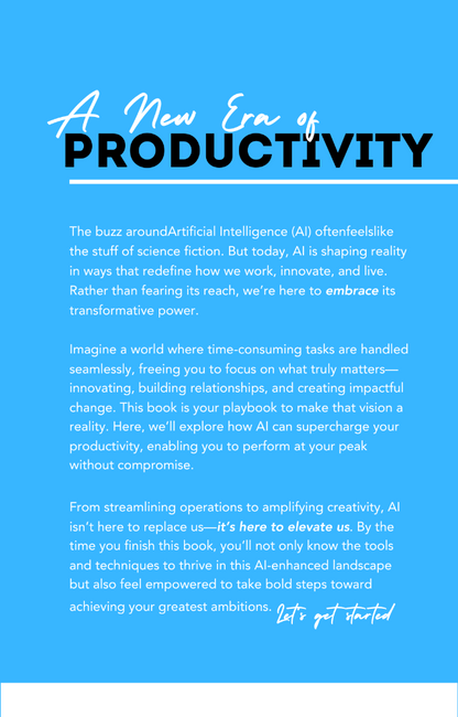 Ebook: AI Unleashed - redefine productivity - Rocket Yard Sports