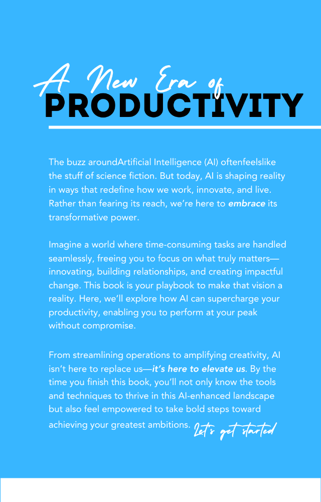Ebook: AI Unleashed - redefine productivity - Rocket Yard Sports